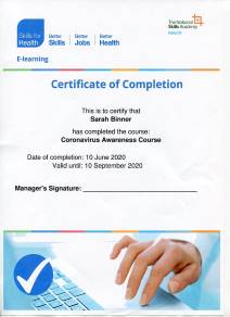 Covid-19 Certificate